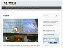 Tablet Screenshot of pjhotel-seoul.com